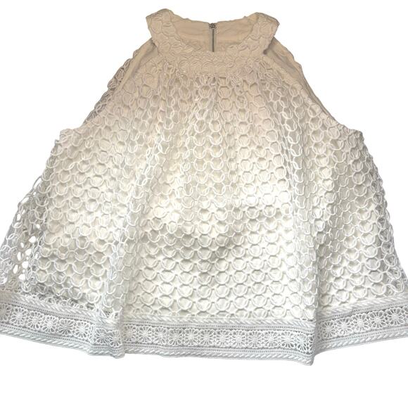 NWT Anthropologie Moon River White Lace Halter Top – Size Large - Picture 1 of 6